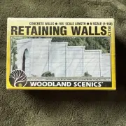 Woodland Scenics C1158 Concrete Form Retaining Walls 6 Sections