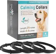 Calming Collar for Dogs 4 Packs Dog Pheromone Collars Pheromones Calm Last 60 Days Adjustable Dog Calming Collar Flexible Pheromone Collar for Separation Stress and Fear PoUYWH(4PCS,Black)