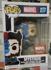 Mystique Logan Exclusive Funko Pop Marvel Collector w/Premium Pop Protector