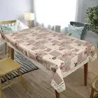 Thick PVC Dining Table Cover, 6-8 Seater 60 X 90 Waterproof Table Cloth US