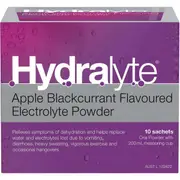 Hydralyte Electrolyte Powder Apple Blackcurrant 10 Sachets