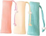 Vaguelly Multi-layer Soap Save Bags 3pcs Mesh Soap Bags for Bar Soap Soft Texture Easy to Use Store