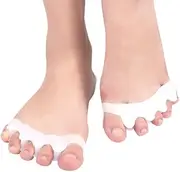 Premium Toe Separator - Soft Gel for Ultimate Comfort, Pain Relief & Foot Alignment - toe separators for women pedicure - toe spacers - toe spreaders(2 packs)