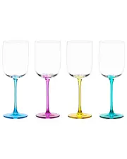 Anton Studio Designs Set of 4 Gala Wine Glasses