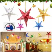 1/2x Xmas String Hanging Star Christmas Ornament Party Festival Decoration Tree~