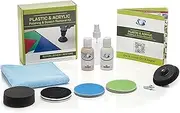 Glass Polish (75mm) Plastic & Acrylic Polishing and Scratch Removal Kit - Ø 75mm with Drill Attachment - GP31007