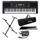Yamaha PSR-E373 61-Key Touch-Sensitive Keyboard + Stand, Bag, Cover, Adapter