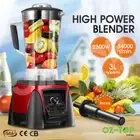 Maxkon 3L Commercial Blender Mixer Food Processor Smoothie Ice Crush Metal Red