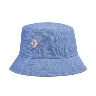 【CONVERSE】帽子 Chain Stitch Seasonal Bucket Hat 男女款 藍 漁夫帽 遮陽(10024956A01)