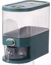 20Lbs Rice Dispenser, Large Grain Container Storage with Lid Measuring Cylinder