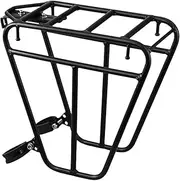 Pannier Rack - 25KG Capacity bikee Cargo Rack | Heavy Duty Steel bikee Rack | bikee Front Pannier Rack | Brake Frame Luggage Shelf | Cycling Luggage Carrier Rack for Road Cycle Heavier Side Loads