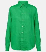 [Polo Ralph Lauren] Polo Ralph Lauren Linen shirt AU 6 green