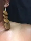 Light Brown Circle Earrings Culture Carribean Rasta