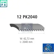 VRIBBED BELT 3.34335 FOR MAN 82.96820.0016