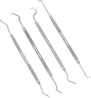 Dental Pick Set New for Craft Hobby Emergency Preparedness 4 Piece w Vinyl Pouch