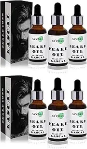 Skinatura Rascal Beard Growth Oil for Men | For Faster Growth of Healthy Nourishes & Softness Beard | Paraben Free | Thicker looking Beard(60ml) (Pack of 6)