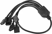 SEWOART 12V ARGB Splitter Cable 5 Way Extension Connector Cord for LED Light Strip RGB Splitter Extension Wire for PC Chassis One to Five LED Splitter