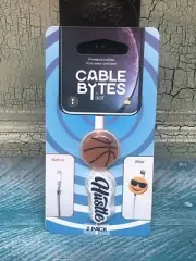 Basketball Hustle Cable Bytes Protects Cable From Breakage 2 Pieces New