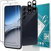 [Slanku] [2+2 Pack] Screen Protector for Samsung Galaxy A55 5G Tempered Glass and Camera Lens Protector, 9H Hardness, HD Clear, Bubble Free, Case Friendly