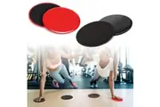 Gliding Discs Core Workout Exercise Sliders 2 Dual Sided Black+Red