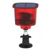 Solar Powered Alarm Light Bird Animal Repllent Motion Sensor Detector Siren3523