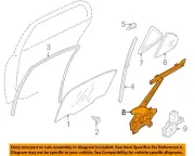 MITSUBISHI OEM 08-11 Lancer Rear Door Glass Hardware-Window Regulator 5743A065 (for: Mitsubishi)