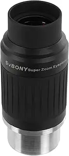 SVBONY SV230 Telescope Eyepiece, Zoom Eyepiece, 1.25 inch 8mm to 20mm Zoom FMC 9 Element 6 Group for Telescope