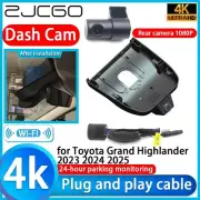 4K UHD 2160P Wifi DVR Dash Cam Camera for Toyota Grand Highlander 2023 2024 2025