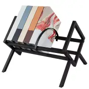 Vinyl Record Storage Holder Metal Vinyl Record Display Rack Holds up to 100 LP♍