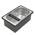 Easy Clean Stainless Steel Coffee Knock Box for Quiet Brewing Experience