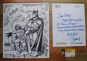 Francis Mao Illustration Original Ink Signed Batman Robin Drawing 2001 Gamepro