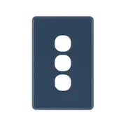 DETA Midnight Navy S-Line 3 Gang Switch Cover Plate