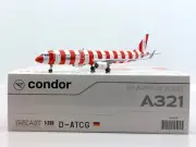 JC WINGS CONDOR AIRBUS A321NEO 1:200 DIECAST MODEL LH2CFG408 IN STOCK