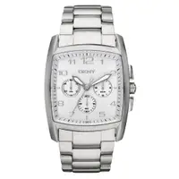 在飛比找PChome24h購物優惠-DKNY 耀眼新星三眼計時腕錶(鋼帶-銀)