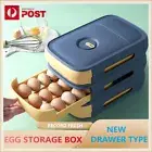 Drawer Type Eggs Tray Fruit Storage Box Kitchen Stacking Holder Food Container
