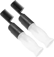 Ipetboom 2pcs Hair Comb Oil Hair Applicator Bottle with Comb Applicator Scalp Comb Hair Color Comb Hair Oil Applicator Comb Applicator Bottle for Hair Oil Dispenser for Hair Plastic