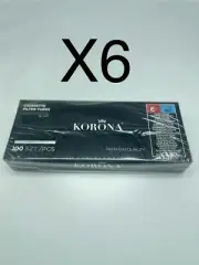 600 X Korona Filter Empty Tubes Menthol King Size . Zero Tobacco.