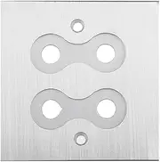 Daiilg Connector Banana Wall Plate Banana Plug Binding Post Wall Plate for Speakers Home Theater(Single Wall Plate)