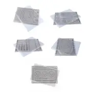 Practical Gray Flocking Bead Placement Board for Necklace and Bracelet Designers