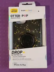 NEW OtterBox Otter+Pop Symmetry Case For iPhone 14 Plus - Soft Mystic Black Gold