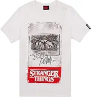 [Stranger Things] T Shirt Mens Upside Down Adults White