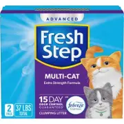 Advanced Multi Cat Clumping Litter with Febreze Freshness, Clumping Cat Litte...