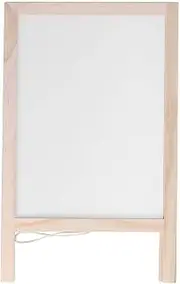 Kids Art Easel, 25x40cm Double Sided Foldable Standing Magnetic Children's Easel Wooden Easel with Whiteboard and Chalkboard