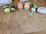 NWT KidRobot Yummy World "Bento Box" 4" Plush - Set of 6