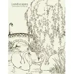 LANDSCAPES COLORING BOOK FOR GROWN-UPS 1