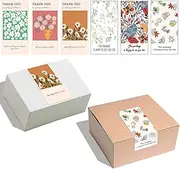 XUTONG 300Pcs Gift Sticker， Gift Box Seal Sticker Aesthetic Flower Package Labels，Gift Seal Stickers Labels