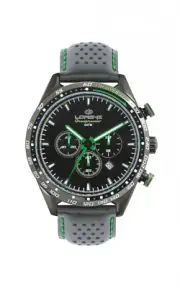 Watch Lorenz 030226DD Granpremio Chronograph Green, Date, Steel Black, 42mm