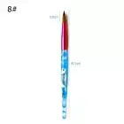 Kolinsky Sable Acrylic Nail Art Brush Pen Crimped Manicure Powder Tool #8-#20. `