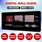 LED Digital Home Large Wall Clock Calendar Temperature Date Week Display Indoor