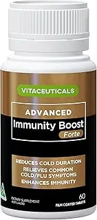 Vitaceuticals Advanced Immunity Boost Forte - Immune Support Supplement with Andrographis, Echinacea, Olive Leaf Extract, Zinc & Black Elderberry | Reduces Cold & Flu Symptoms | Respiratory Health & Well-Being | 60 Tablets